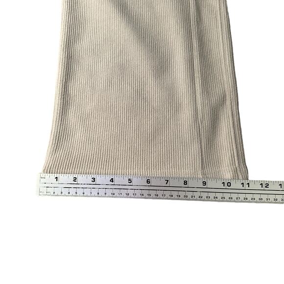 Halara Corduroy Pants Women’s Small Cream Beige Wide Leg Pull-On Lounge NWT New - Picture 11 of 11